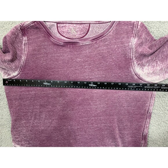 Women's Calvin Klein XXL Vintage Design Distressed Pull-on Sweater Longsleeve - Picture 16 of 16